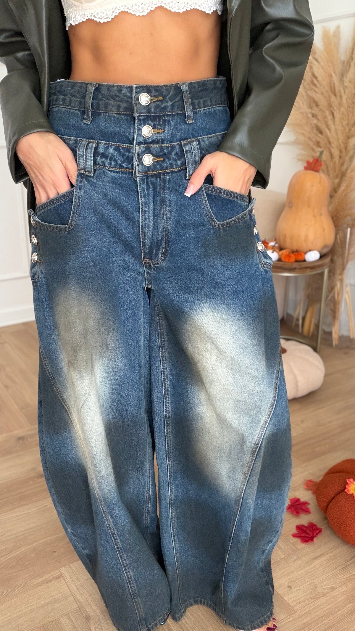 Denim Buttons