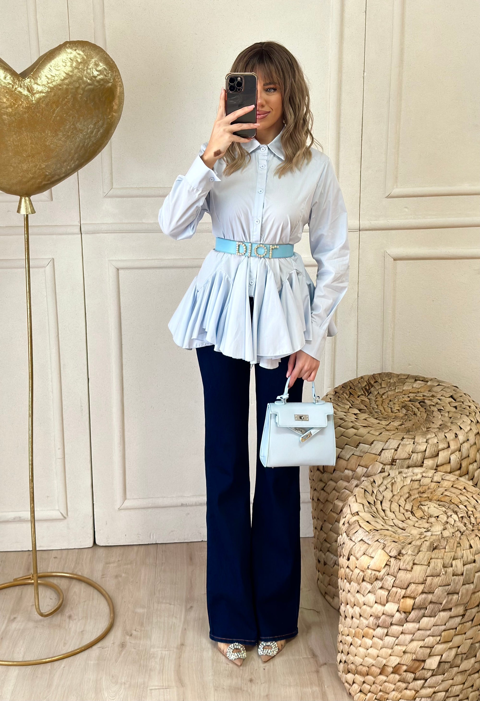 camicia balze
