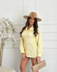 camicia stringhe gialla