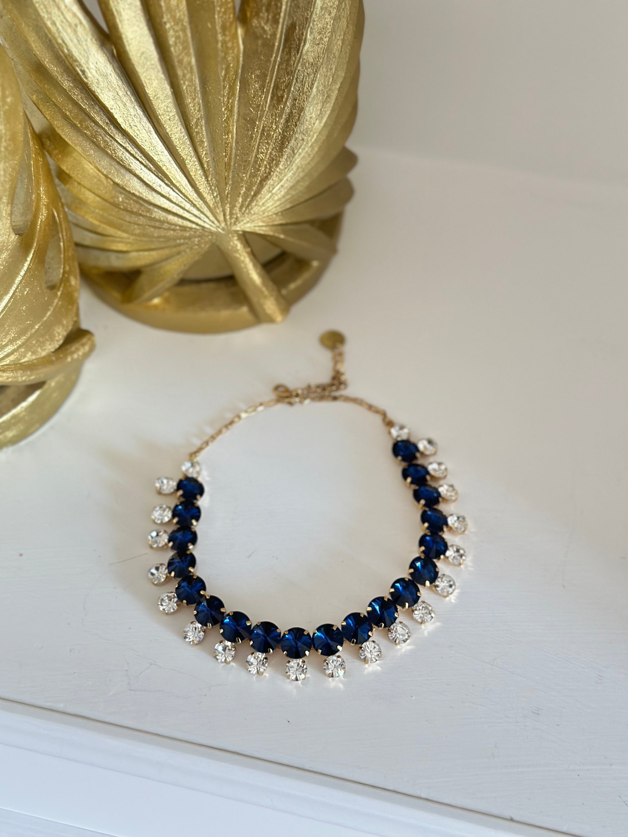 Collana gioiello blu