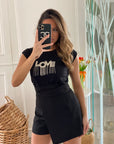 t-shirt love nera