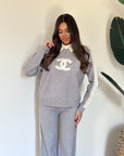Coordinato fantasy grigio
