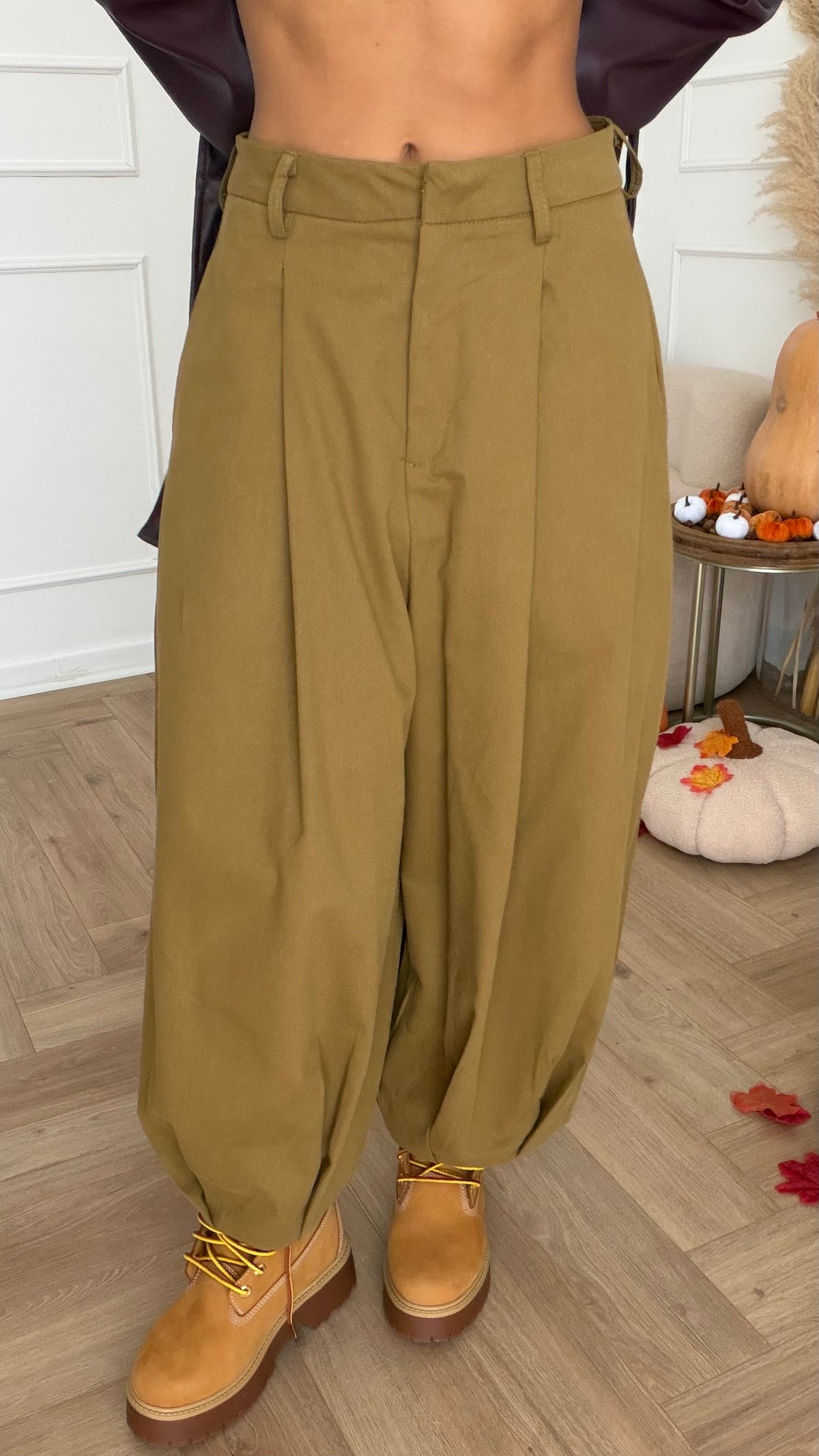 Pantalone balloon verde