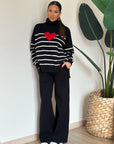 coordinato love nero