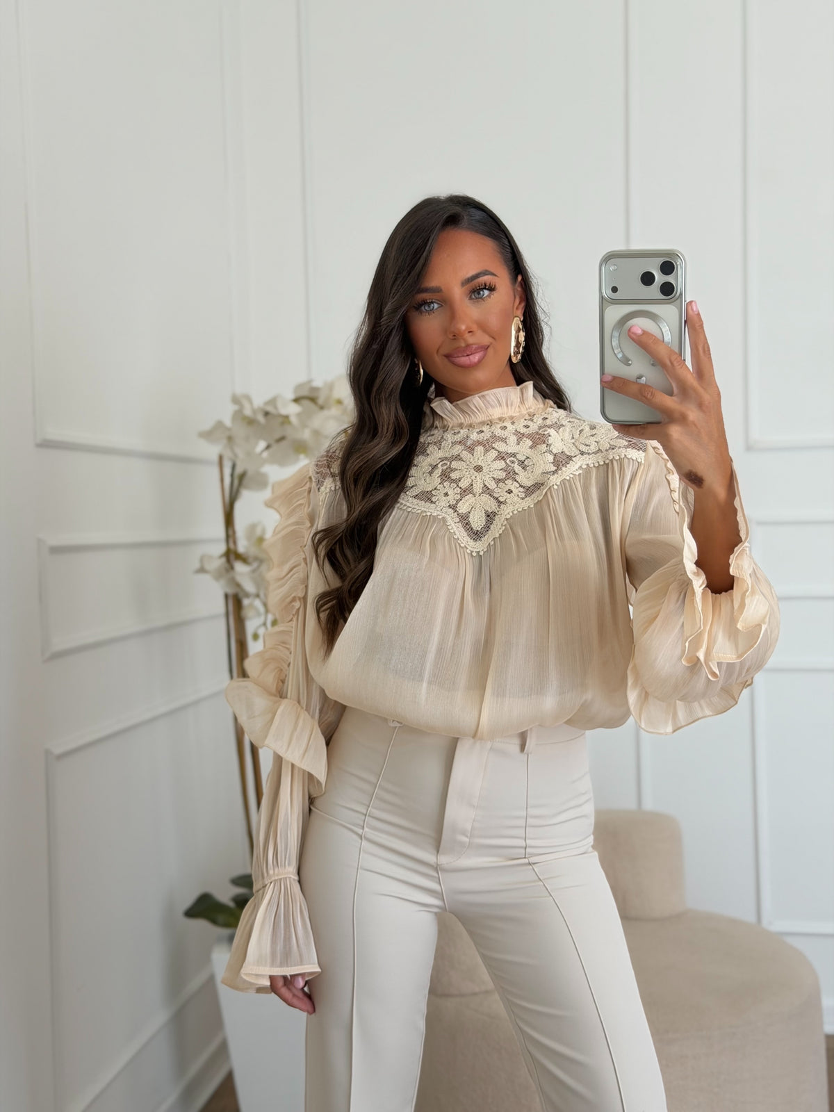 camicia tresy crema