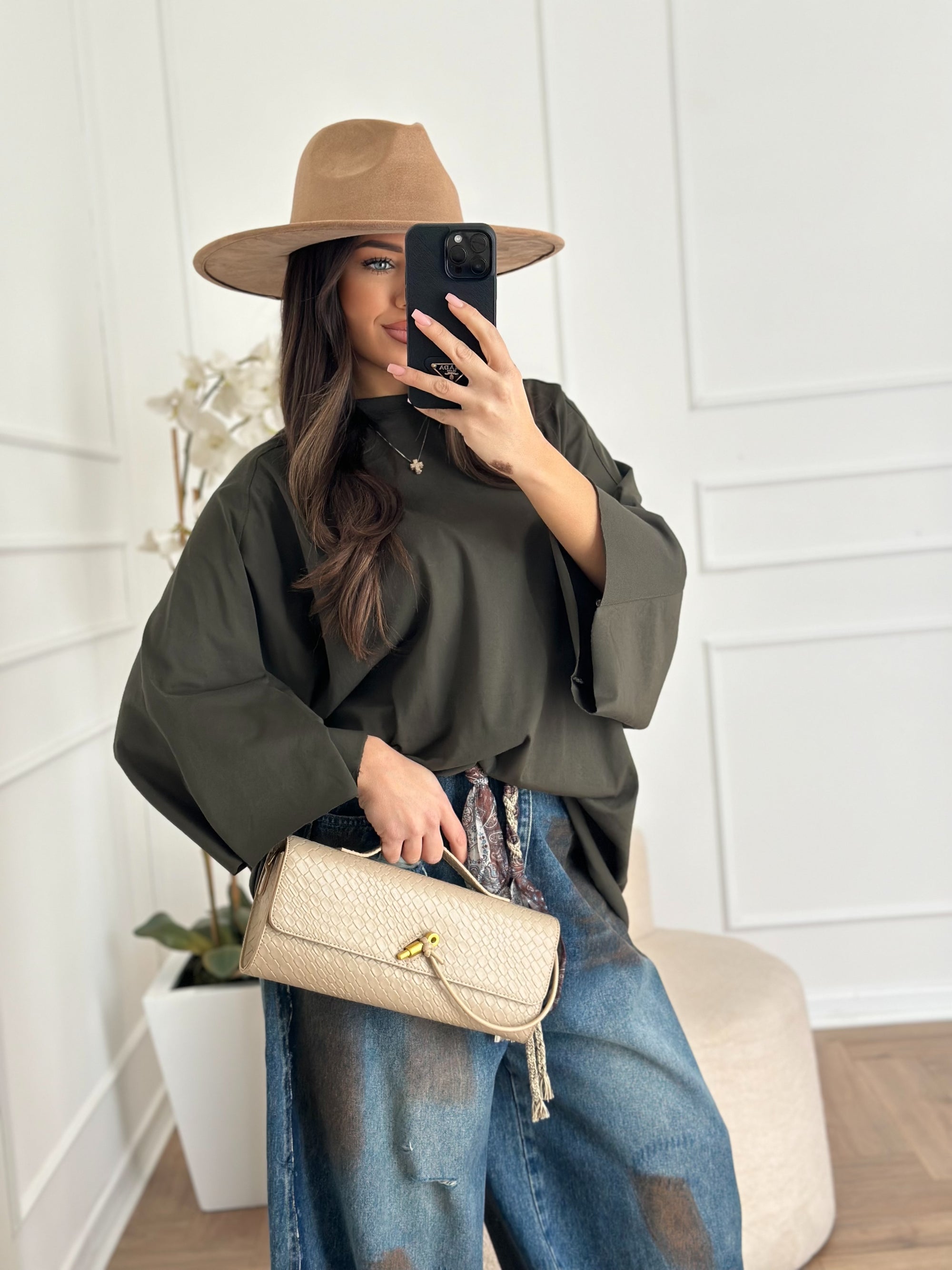 Maxi shirt verde