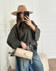 Maxi shirt verde