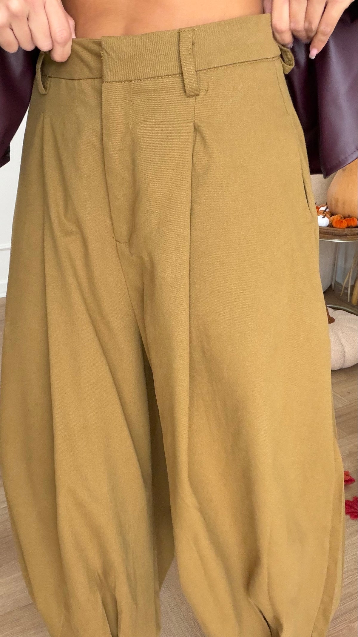 Pantalone balloon verde