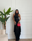 Abito in pizzo nero