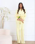 Tailleur piume gialli