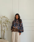 camicia particular blu