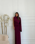 Abito elsa bordeaux