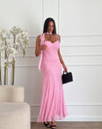 Abito pois rosa