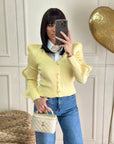cardigan onde giallo