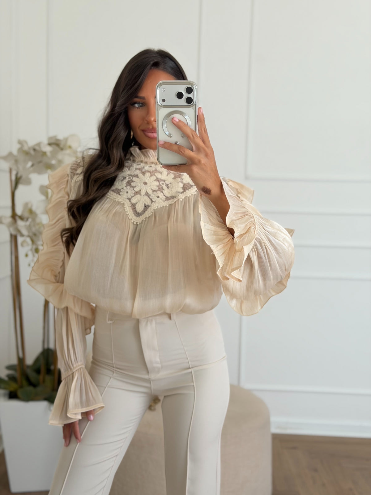 camicia tresy crema