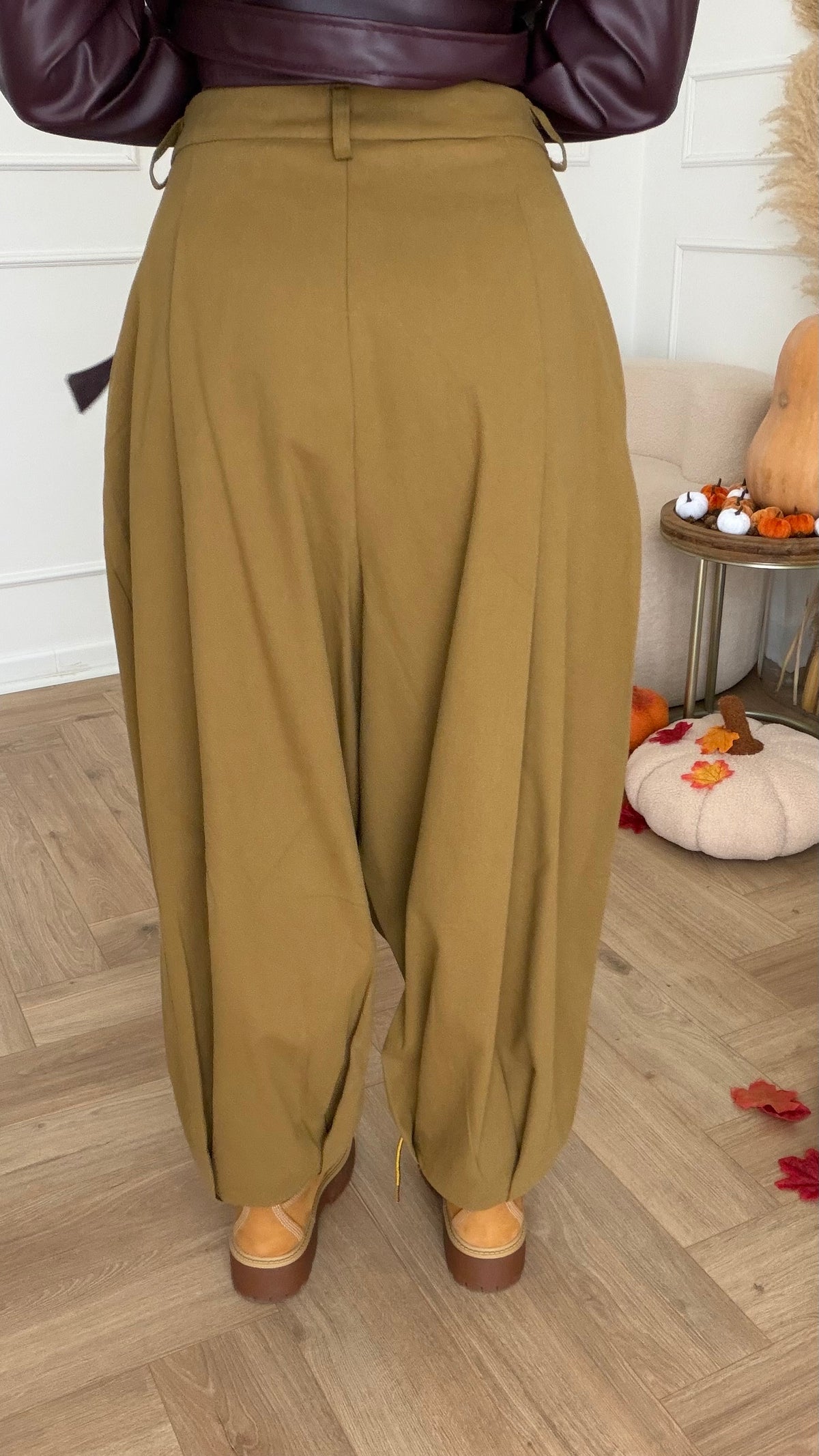 Pantalone balloon verde