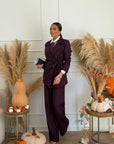 tailleur cute bordeaux