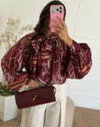 camicia particular bordeaux