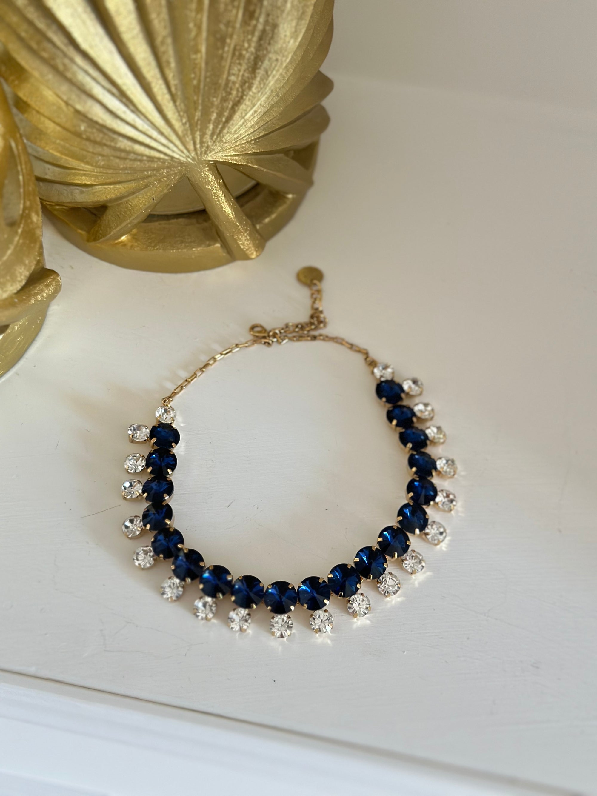 Collana gioiello blu