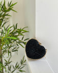 Borsa cuore gioiello nero