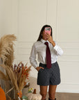 camicia con cravatta