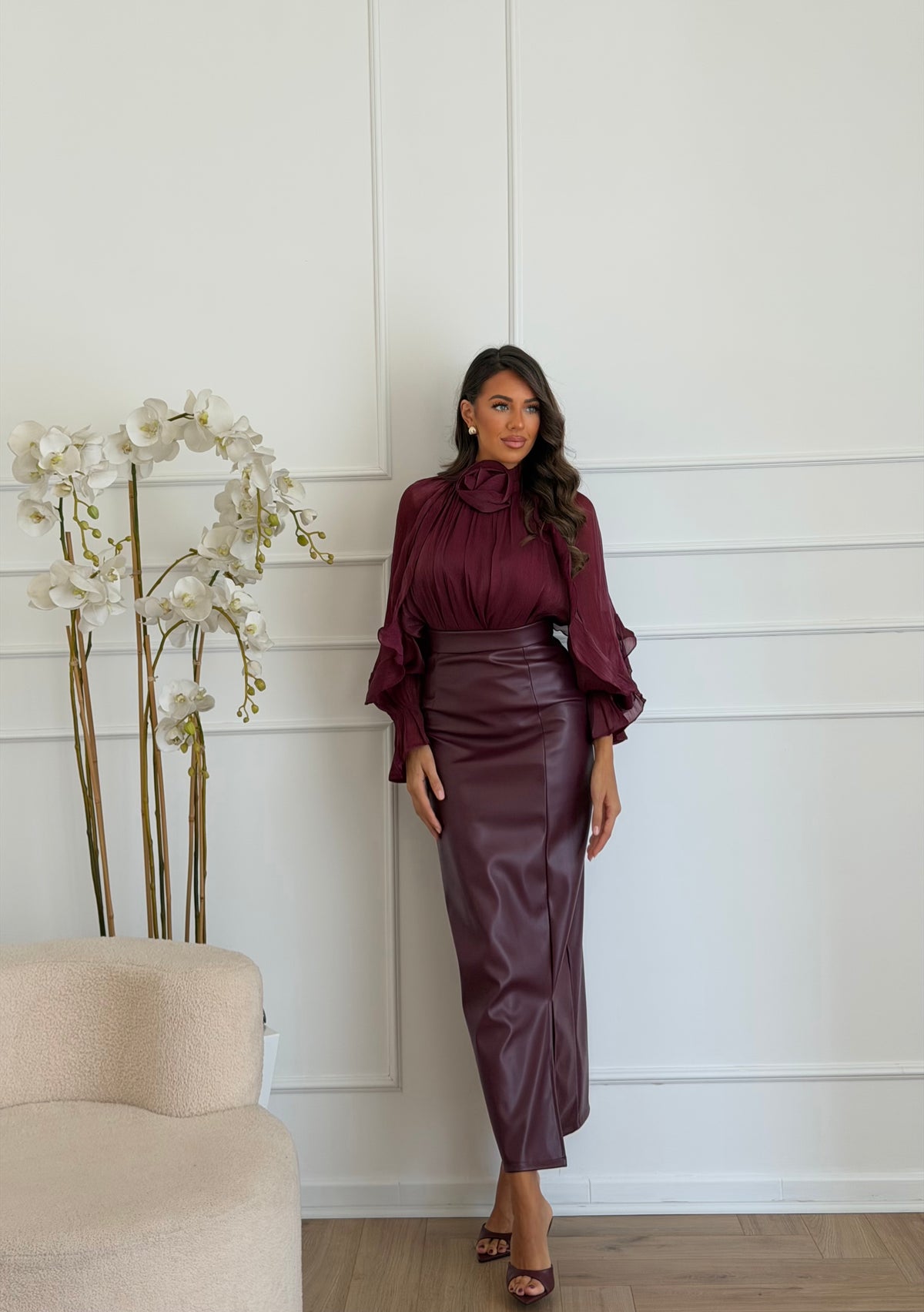 camicia fly bordeaux