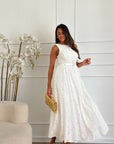 Abito white in pizzo