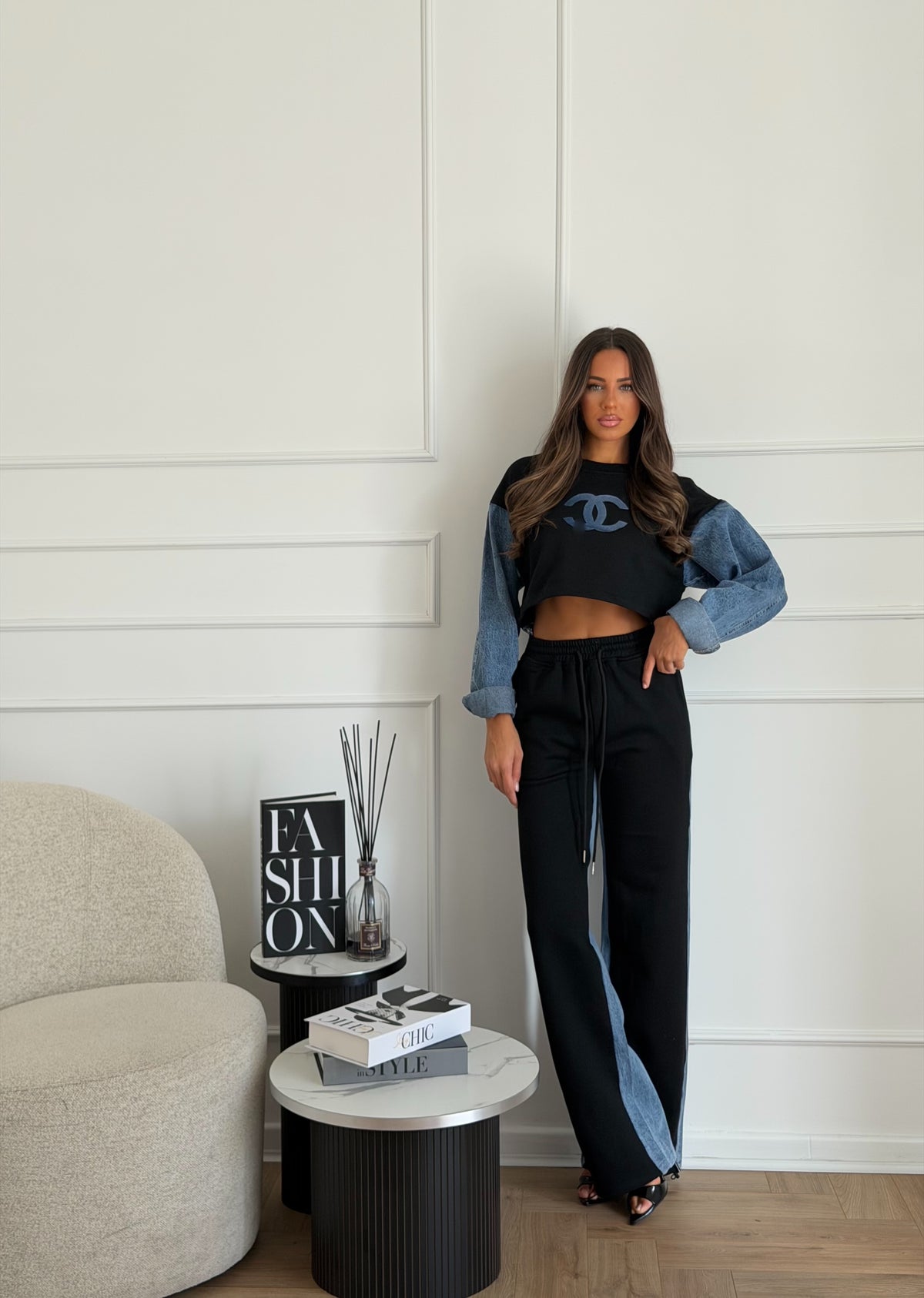 Tuta e denim black