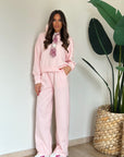 Coordinato con cravatta rosa