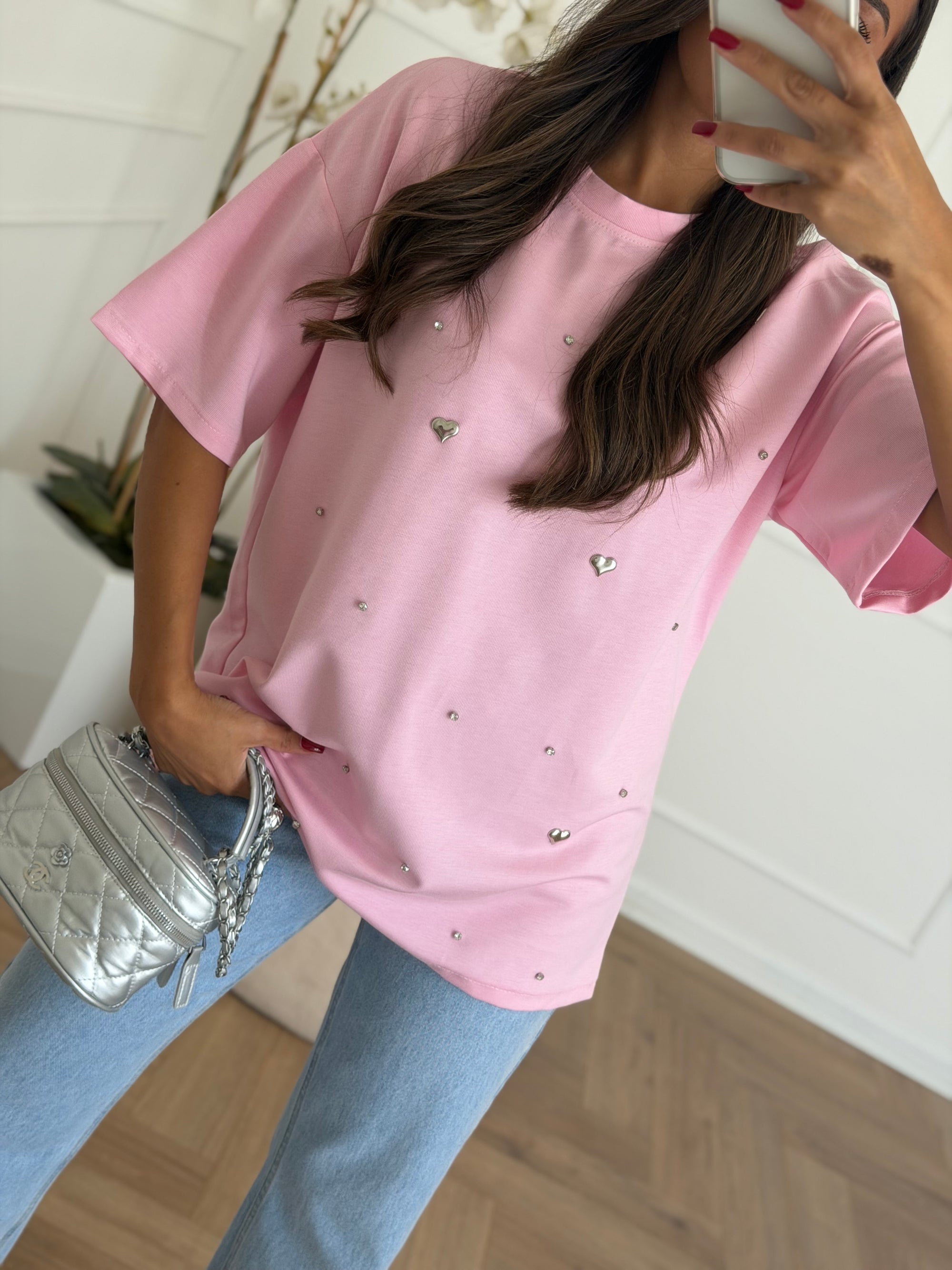 Maxi shirt rosa