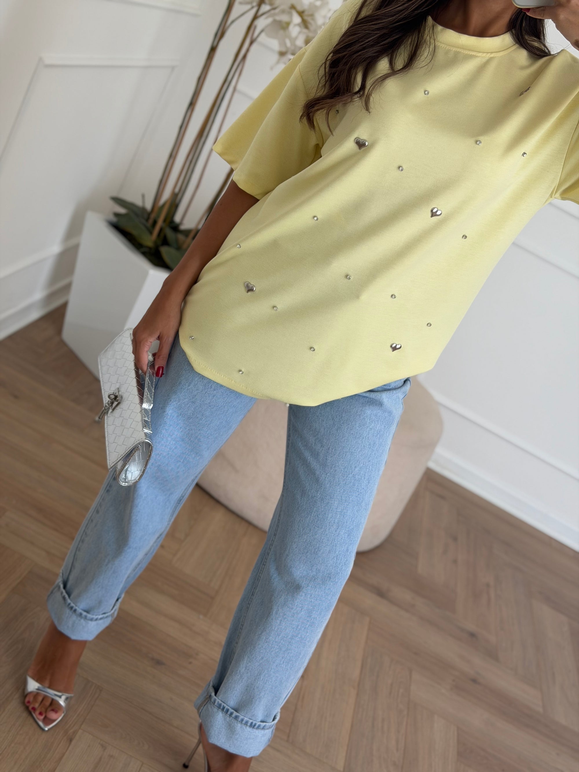 Maxi shirt gialla