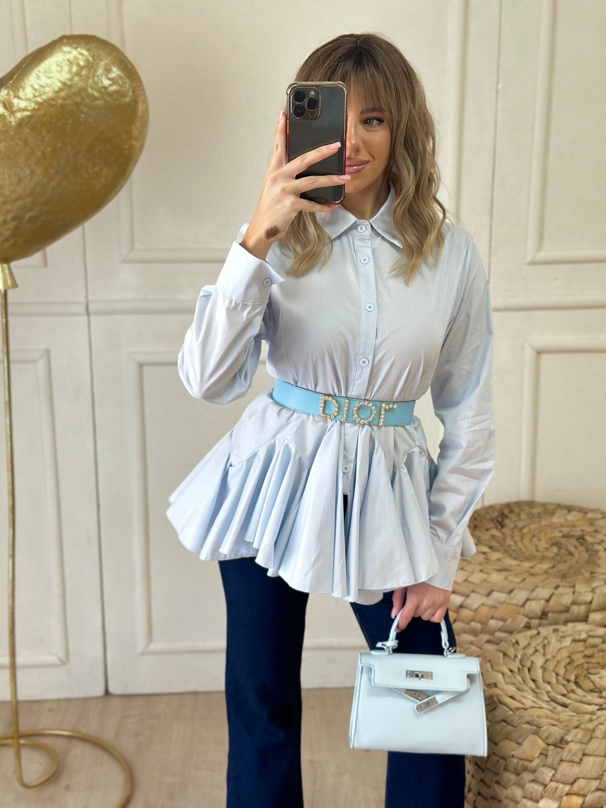 camicia balze