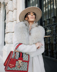 Cappotto fox ghiaccio