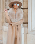 Cappotto fox biscotto