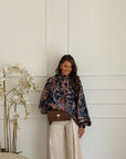 camicia particular blu
