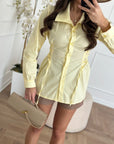 camicia stringhe gialla