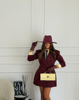 Giacca/abito zirbel bordeaux