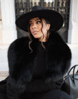 Cappotto fox nero