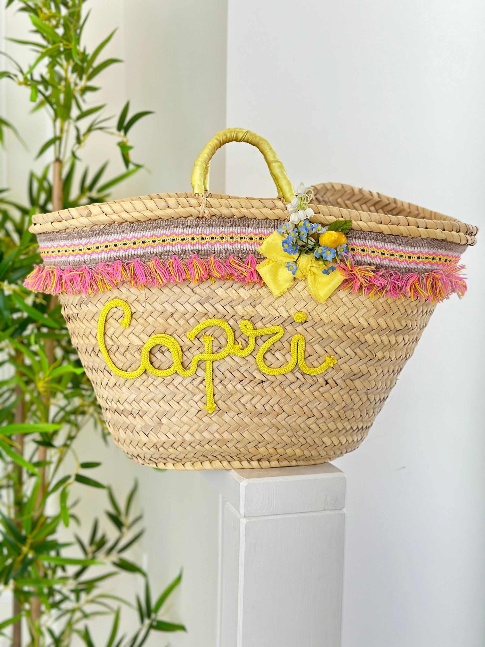 Borsa in paglia capri
