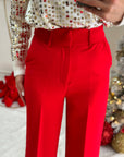 Pantalone sophia rosso