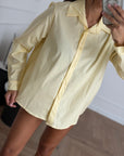 Camicia in cotone gialla