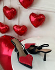 Tacchi con cuore neri