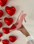 Tacchi con cuore rosa