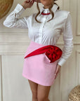 Gonna roses rosa