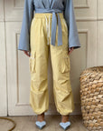 Pantalone Cargo giallo