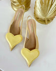 Tacchi a cuore Giallo