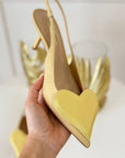 Tacchi a cuore Giallo