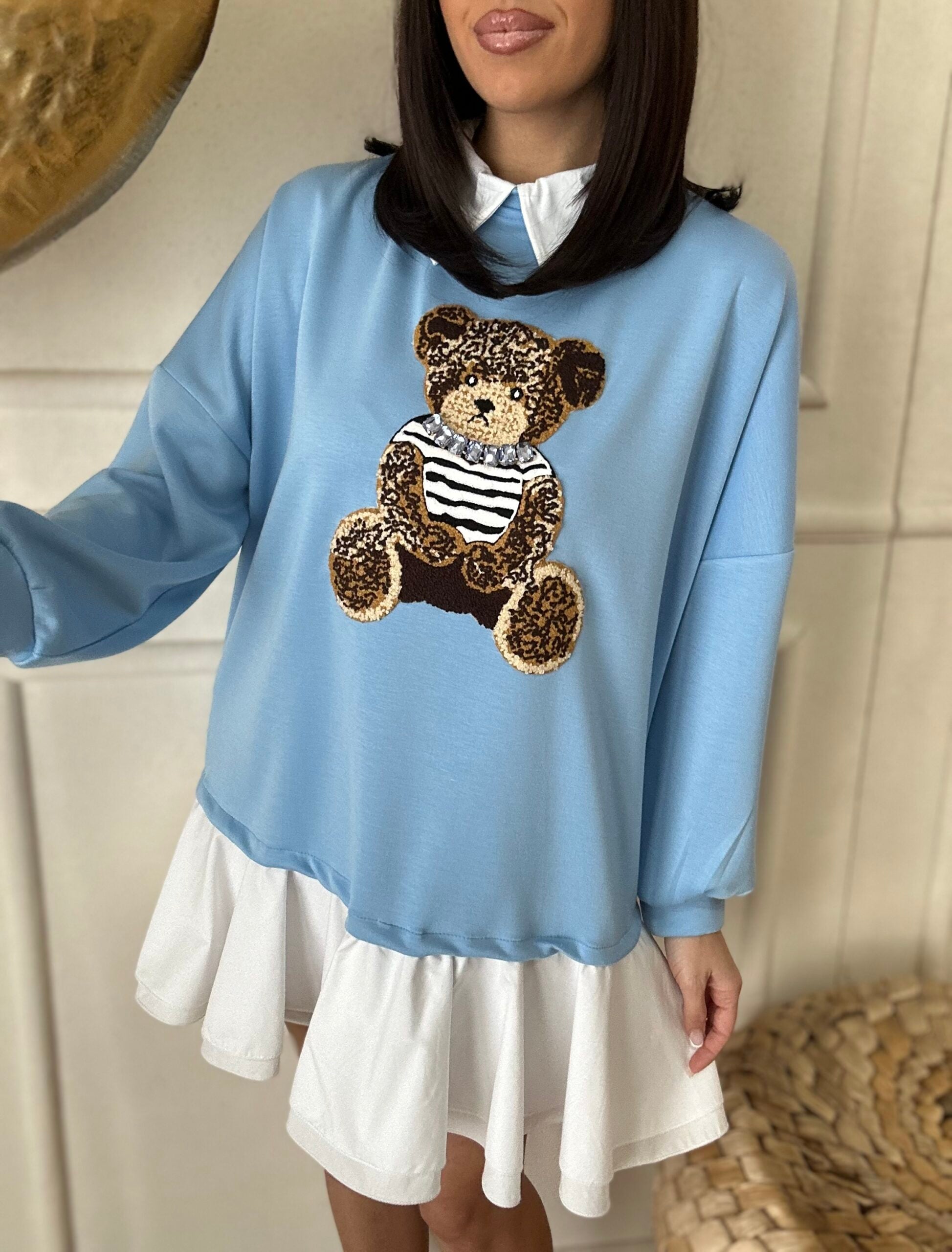 Abitino teddy celeste