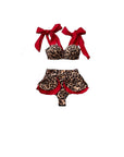 Costume a due pezzi rosso